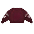 Retro Crimson Knit Sweater
